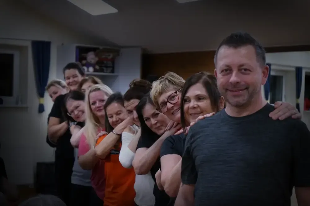 Group Photo in a row