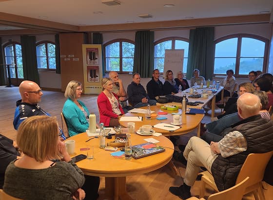 People sitting at a table