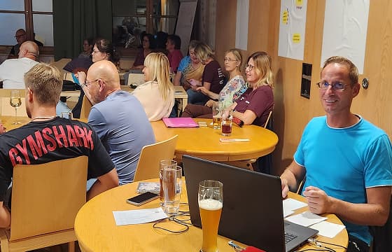 Man sitting at a table