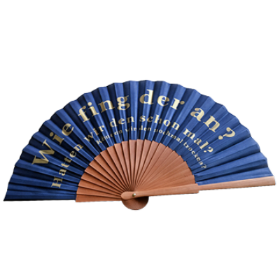 Line Dance Fächer in Blau (Deutsch)